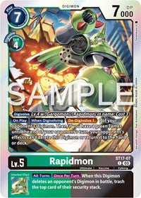 Rapidmon - ST17-07 (ST17-07 C) [Starter Deck 17: Double Typhoon Advanced Deck Set]