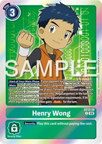 Henry Wong (ST17-10 R) [Starter Deck 17: Double Typhoon Advanced Deck Set]