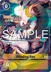 Blinding Ray (Bonus Pack) (BT4-104 R) [Starter Deck 17: Double Typhoon Advanced Deck Set]