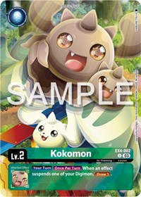 Kokomon (Bonus Pack) (EX4-002 U) [Starter Deck 17: Double Typhoon Advanced Deck Set]