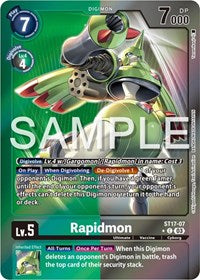 Rapidmon - ST17-07 (Advanced Deck Set Double Typhoon Secret Pack) (ST17-07 C) [Starter Deck 17: Double Typhoon Advanced Deck Set]