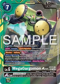 MegaGargomon ACE (Advanced Deck Set Double Typhoon Secret Pack) (ST17-08 SR) [Starter Deck 17: Double Typhoon Advanced Deck Set]