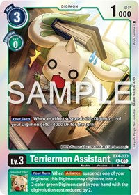 Terriermon Assistant (Reprint) (EX4-033 R) [Starter Deck 17: Double Typhoon Advanced Deck Set]