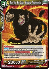 Great Ape Son Gohan, Menacing Transformation (BT24-089) [Beyond Generations Pre-Release Cards]