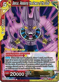 Beerus, Releasing the Power of the Gods (BT24-129) [Beyond Generations Pre-Release Cards]