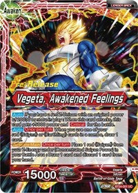 Vegeta // Vegeta, Awakened Feelings (BT24-001) [Beyond Generations Pre-Release Cards]
