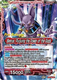 Beerus // Beerus, Pursuing the Power of the Gods (BT24-002) [Beyond Generations Pre-Release Cards]