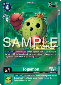 Togemon (2024 Regionals Finalist) (BT14-046 U) [Blast Ace]