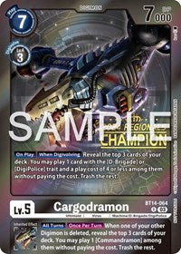 Cargodramon (2024 Regionals Champion) (BT14-064 R) [Blast Ace]