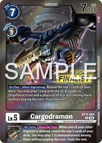 Cargodramon (2024 Regionals Finalist) (BT14-064 R) [Blast Ace]