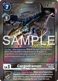 Cargodramon (2024 Regionals Participant) (BT14-064 R) [Blast Ace]
