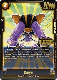 Ginyu - FB01-108 (Judge Pack (Store Judge) 01) (FB01-108) [Tournament and Championship Promos]
