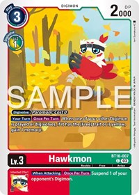 Hawkmon (BT16-007 C) [Beginning Observer]