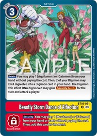 Beastly Storm Dance of Affection (BT16-091 U) [Beginning Observer]