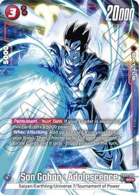 Son Gohan : Adolescence - FB02-018 (Alternate Art) (FB02-018) [Blazing Aura]