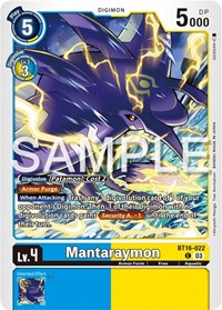 Mantaraymon (BT16-022 C) [Beginning Observer]