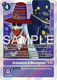 Arukenimon & Mummymon (BT16-089 R) [Beginning Observer]