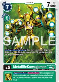 MetallifeKuwagamon (BT16-045 U) [Beginning Observer]