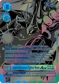 Imperialdramon: Fighter Mode ACE (Textured) (BT16-027 R) [Beginning Observer]