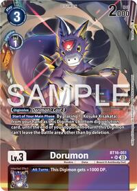 Dorumon (Alternate Art) (BT16-051 SR) [Beginning Observer]