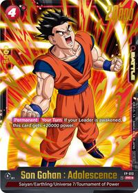 Son Gohan : Adolescence - FP-013 (Gold) (FP-013) [Fusion World Promotion Cards and Packs]