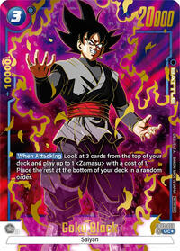 Goku Black - FB02-039 (Championship Pack 01) (Gold) (FB02-039) [Tournament and Championship Promos]