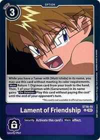Lament of Friendship (Demo Deck Exclusive) (ST16-15 U) [Digimon Demo Deck Exclusive Cards]