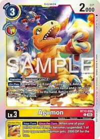 Agumon - BT12-034 (Official Tournament Vol.13 Winner Pack) (BT12-034 C) [Across Time]