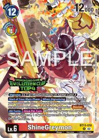 ShineGreymon - BT13-018 (2024 Evolution Cup Top 4) (BT13-018 R) [Versus Royal Knights]