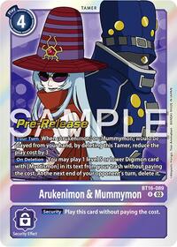 Arukenimon & Mummymon (BT16-089 R) [Beginning Observer Pre-Release Cards]