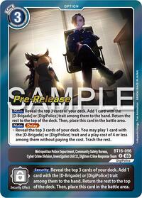 Metropolitan Police Department, Community Safety Bureau, Cyber Crime Division, Investigation Unit 11... (BT16-096 R) [Beginning Observer Pre-Release Cards]