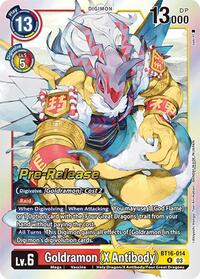 Goldramon (X Antibody) (BT16-014 R) [Beginning Observer Pre-Release Cards]