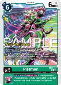 Pistmon (BT16-044 U) [Beginning Observer Pre-Release Cards]