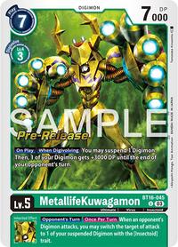 MetallifeKuwagamon (BT16-045 U) [Beginning Observer Pre-Release Cards]