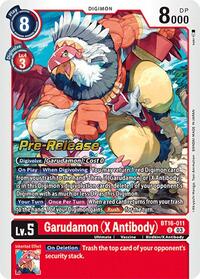 Garudamon (X Antibody) (BT16-011 U) [Beginning Observer Pre-Release Cards]