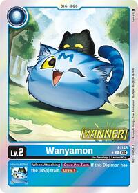 Wanyamon - P-148 (Store Tournament 2024 Jul. - Sep. Winner Pack) (P-148 P) [Digimon Promotion Cards]