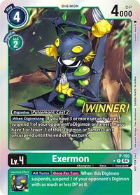 Exermon - P-150 (Store Tournament 2024 Jul. - Sep. Winner Pack) (P-150 P) [Digimon Promotion Cards]