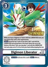 Digimon Liberator - P-151 (Store Tournament 2024 Jul. - Sep. Winner Pack) (P-151 P) [Digimon Promotion Cards]