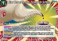 Super Water of the Gods, Exchange for Suffering (BT25-008) [Legend of the Dragon Balls Pre-Release Cards]