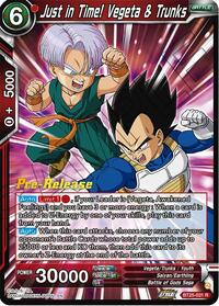 Just in Time! Vegeta & Trunks (BT25-031) [Legend of the Dragon Balls Pre-Release Cards]