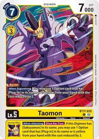 Taomon (BT17-035 C) [Secret Crisis]