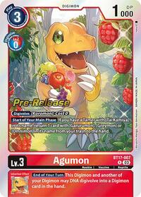 Agumon (BT17-007 R) [Secret Crisis Pre-Release Cards]