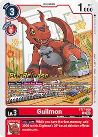 Guilmon (BT17-008 U) [Secret Crisis Pre-Release Cards]