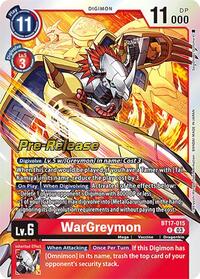 WarGreymon (BT17-015 R) [Secret Crisis Pre-Release Cards]