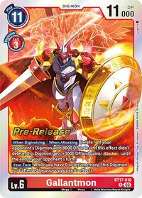 Gallantmon (BT17-016 R) [Secret Crisis Pre-Release Cards]