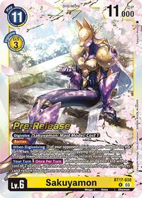 Sakuyamon (BT17-038 R) [Secret Crisis Pre-Release Cards]