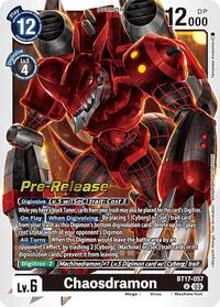 Chaosdramon (BT17-057 U) [Secret Crisis Pre-Release Cards]