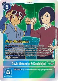 Davis Motomiya & Ken Ichijoji (BT17-084 R) [Secret Crisis Pre-Release Cards]