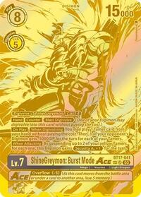 ShineGreymon: Burst Mode ACE (Textured) (BT17-041 SR) [Secret Crisis]