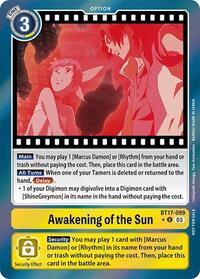 Awakening of the Sun (Secret Crisis: Movie Memorial Pack) (BT17-099 U) [Secret Crisis]